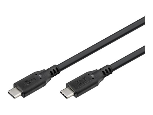 Goobay USB-C Cable, USB 3.2, 100 W, 10 Gbit/s, Power Delivery, 1 m, Black