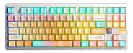 AULA Gasket F87 Pro V2 Orange Soda Kailh Meteorite Ice Cream RGB Keyboard