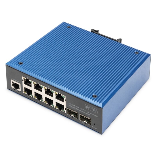 DIGITUS - switch - industrial - 8 ports - managed