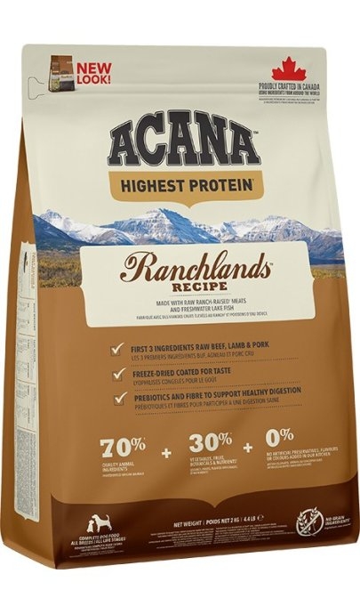 ACANA Highest Protein Ranchlands Dog - dry dog food - 2 kg