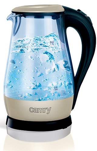 Camry Kettle CR 1251 Standard 2000 W 1.7 L Glass 360° rotational base