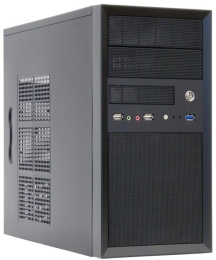 Case CHIEFTEC MiniTower MicroATX Colour Black CT-01B-OP