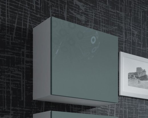 Cama Square cabinet VIGO 50/50/30 white/grey gloss