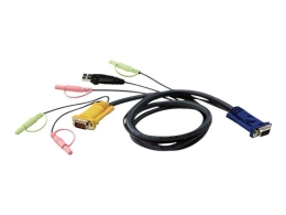 ATEN 2L-5305U - keyboard / video / mouse / audio cable - 5 m