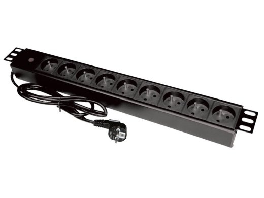 Alantec PZ09 power extension 1.8 m 9 AC outlet(s) Indoor Black