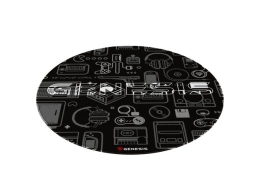 Genesis Protective Floor Mat Tellur 300 Round Gear Polyester Floor Mat Multicolor