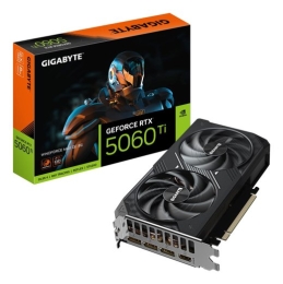 GIGABYTE GeForce RTX 5060 Ti WINDFORCE MAX OC 8G Graphics Card - 8GB GDDR7, 128bit, PCI-E 5.0, 2587MHz Core Clock, 3 x DP, 1 x HDMI, NVIDIA DLSS 4,...