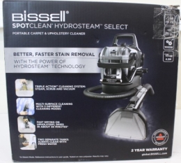 SALE OUT. Bissell Portable Carpet and Upholstery Cleaner SpotClean HydroSteam Select Corded operating Washing function 1000 W Black 23 month(s) DAM...
