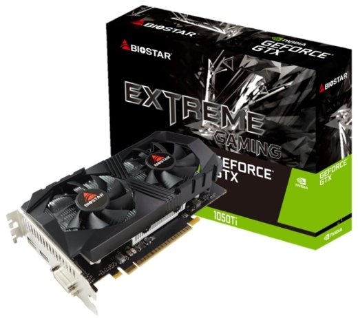 Biostar GeForce GTX1050Ti NVIDIA GeForce GTX 1050 Ti 4 GDDR5