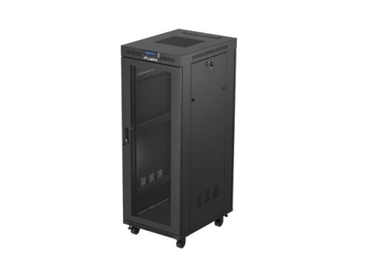 Lanberg Standing rack cabinet 19 inch 32U 600x800 perforated door LCD black (Flat pack)
