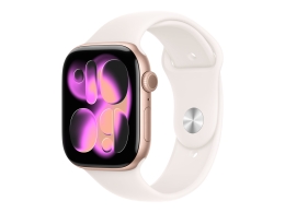 Apple Watch Series 11 GPS 46mm Rose Gold Aluminium Case with Light Blush Sport Band - M/L Apple