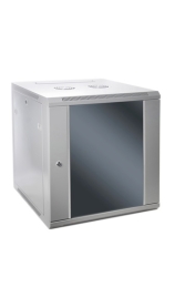 SOMI Networks 22U, 19″ Network Wall Cabinet 22U-60/45FPC With Front Glass Doors; Unassembled Depth: 45 cm Gray