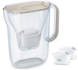 Brita Style Essential water filter jug 2.4l + 2 cartridges, sand