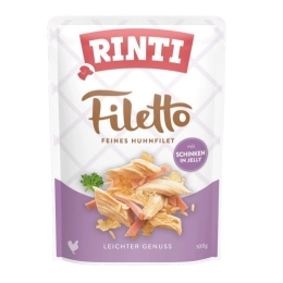 RINTI Filetto Chicken fillet with ham - wet dog food - 100g