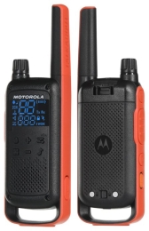 Motorola T82 Twin Pack two-way radio 16 channels Black,Orange