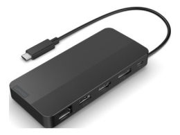 Lenovo USB-C Dual Display Travel Dock with Adapter 40B90100EU Ethernet LAN (RJ-45) ports 1 DisplayPorts quantity 1 USB 3.0 (3.1 Gen 1) ports quanti...