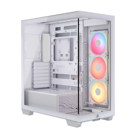 Corsair Case 3500X LXR LINK TG Mid-Tower White