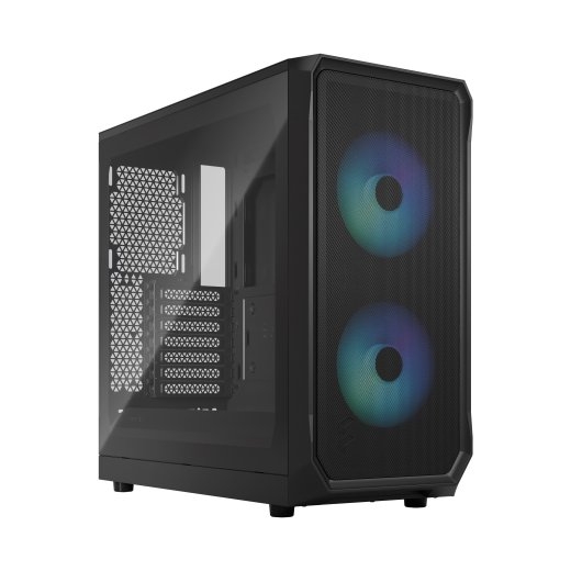 Fractal Design Focus 2 Side window RGB Black TG Clear Tint Midi Tower ATX