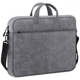 NOTEBOOK BAG LEATHER 15 ,6'' GREY