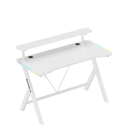 Huzaro Hero 1.9 RGB White Gaming Desk