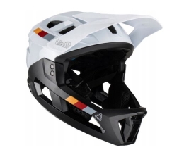 LEATT MTB Enduro 2.0 V23 Bike Helmet with Removable Chin Guard, Size L (59–63 cm), White
