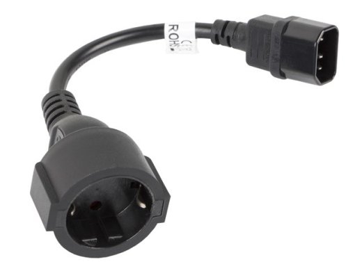 Lanberg CA-C14E-10CC-0018-BK power cable Black C14 coupler