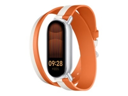 Xiaomi Dual-tone Leather Strap 140–180mm White and Orange Calf Leather, PU (inside)