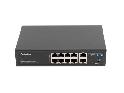 Swich 8X100MB POE+/2X 1GB rack RSFE-8P-2GE-12