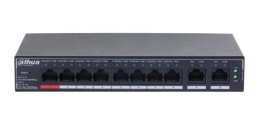 Switch DAHUA DH-SG4010P 10xRJ-45 ports RJ-45 Ports Type Gigabit Ethernet (10/100/1000) 8xPower over Ethernet (PoE) ports quantity Total Power over...
