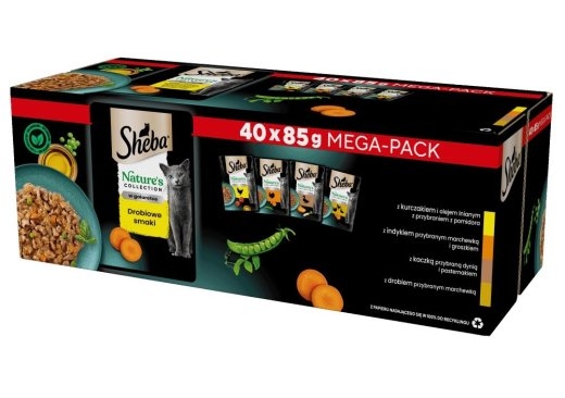 SHEBA Nature's Collection Poultry Flavors in jelly - wet cat food - 40 x 85g