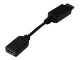 DIGITUS video adapter cable DB-340400-001-S - DisplayPort / HDMI - 15 cm
