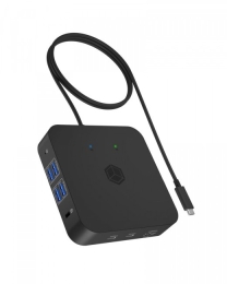 ICY BOX IB-DK4090-C 12in1, 3x HDMI,LAN,USB