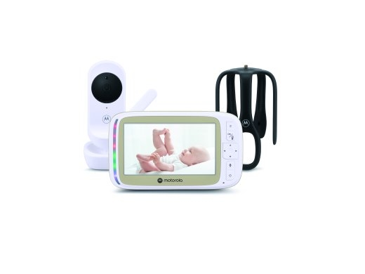 Motorola 5.0” Wi-Fi Video Baby Monitor with Stargrip Crib Mount VM45 Connect White
