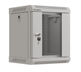 Lanberg Wall-mounted installation rack cabinet 10 inches 6U 300x300 gray