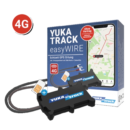 IoT YUKAtrack easyWire AIO GPS Car Tracker with SIM + Data Flat