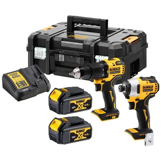DEWALT 18V XR Brushless Twin Kit - 2 X 4Ah DCK2062M2T-QW
