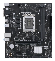 Mainboard ASUS Intel H610 LGA1700 Micro-ATX Memory DDR4 Memory slots 2 1xPCI-Express 1x 1xPCI-Express 16x 1xM.2 1x15pin D-sub 2xDVI-D 1xHDMI 2xUSB...