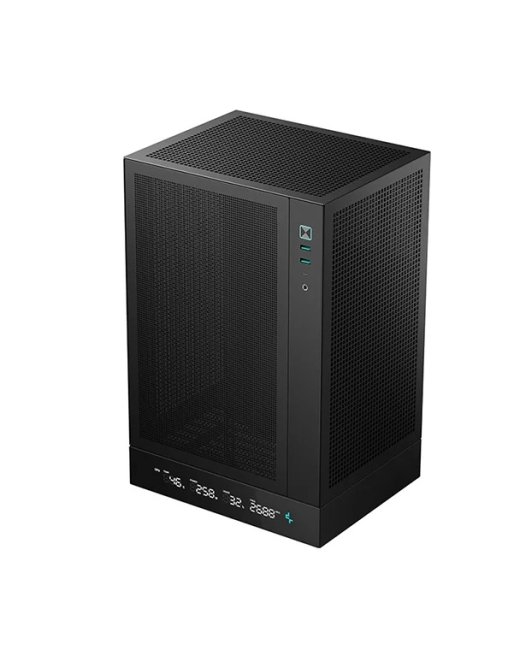 Deepcool PC Gaming Case CH170 DIGITAL Black Mini ITX ATX PS2