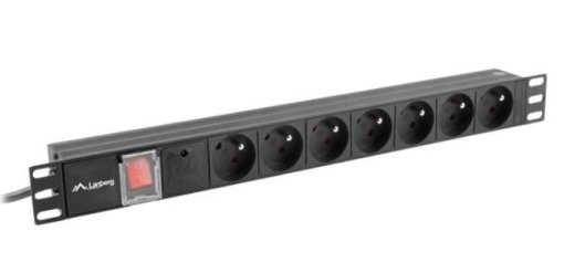 Surge protector Rack PDU 19" 1U 16A 7X 230V PL 2m black