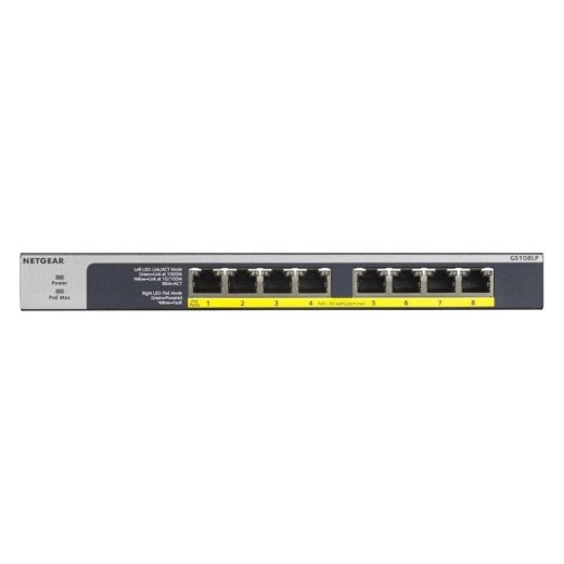 NETGEAR GS108LP - switch - 8 ports - rack-mountable