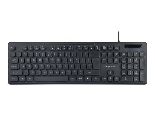 Gembird "Rainbow" Backlight Multimedia Keyboard KB-UML-02 Keyboard Wired US N/A Black