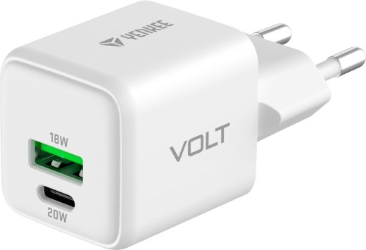 USB C/A mains charger 20W/18W 3A Power delivery 3.0 QC3.0