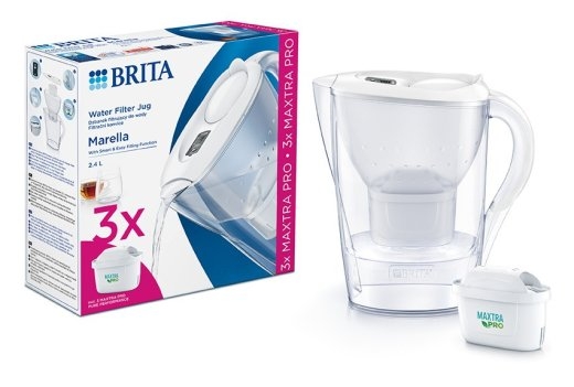 Dzbanek filtrujacy 2,4l Marella+3wklady PRO bia