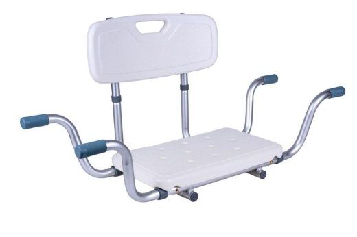 Recessed bath bench with back rest AT51032