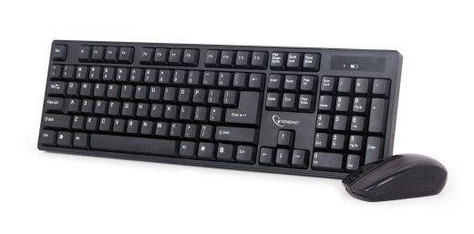 Gembird Keyboard and mouse KBS-W-01 Wireless Mouse included Batteries included US Black