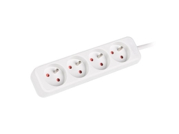 Lanberg Cable Power Strip 4X French Outlets Quality-Grade Copper, 1.5 m PS0-04E-0150-W