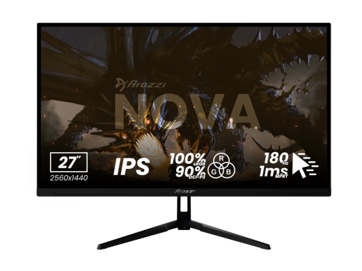 Arozzi Nova 34 " VA QHD 21:9 165 Hz 1 ms 3440 x 1440 pixels 350 cd/m² HDMI ports quantity 2 Black