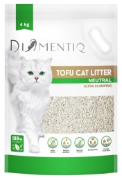 DIAMENTIQ Tofu Neutral Ultra clumping - plant-based litter - 4kg