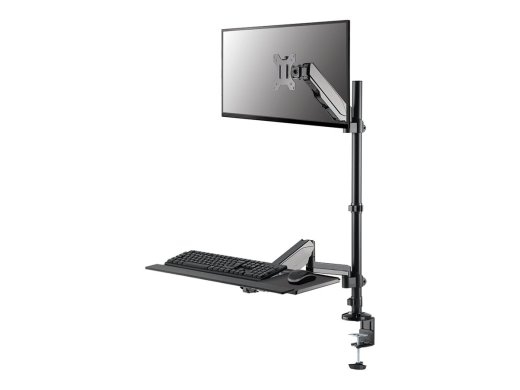 Neomounts Desk Mount DS90-325BL1 Sit-stand workstation desk Adjustable Height, Rotate, Tilt, Swivel 17-32 " Maximum weight (capacity) 9 kg Black