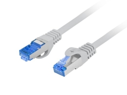 Lanberg Patchcord Cat.6A S/FTP LSZH CCA Fluke Passed PCF6A-10CC-0050-S 0.5 m Grey